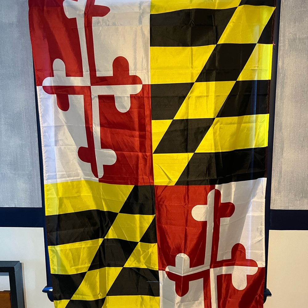 Maryland Flag ;  Dorm Decor ; Maryland Day ; State of Maryland; 3' x 5'